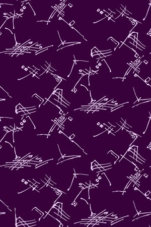 几何线条印花华亿平台图片