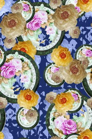 大气民族风印花华亿平台图片