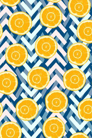 几何图案印花华亿平台图片