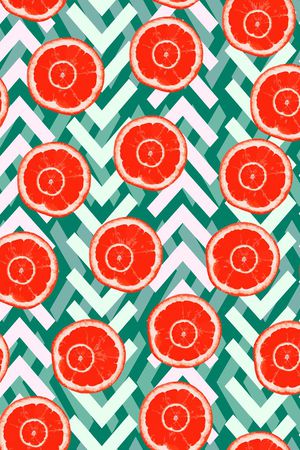 几何图案印花华亿平台图片