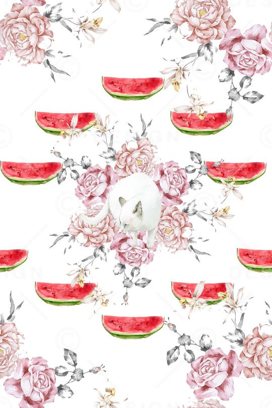 清新花卉印花华亿平台图片