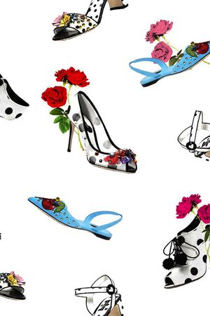 高跟鞋印花华亿平台图片