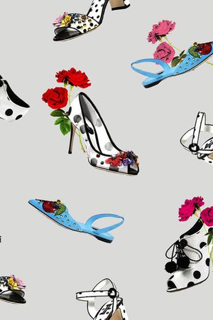 高跟鞋印花华亿平台图片