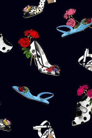 高跟鞋印花华亿平台图片