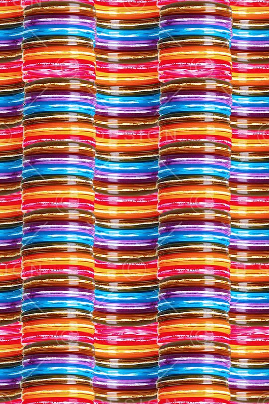 多彩条纹印花华亿平台图片