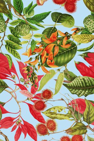 植物印花华亿平台图片