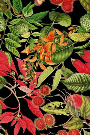 植物印花华亿平台图片