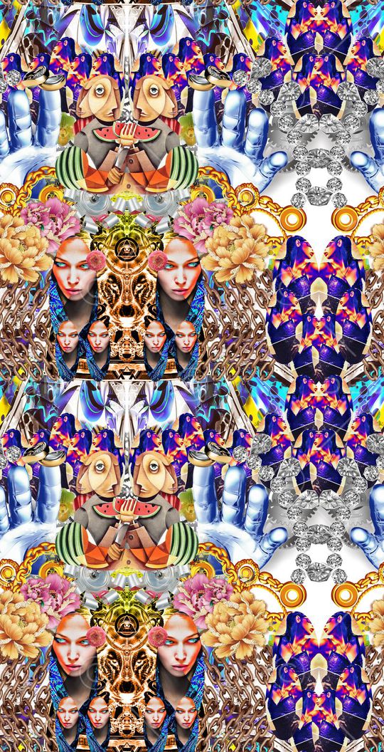 莫妮卡-女装华亿平台印花华亿平台图片