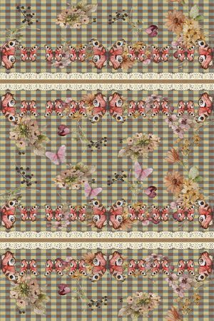 蝴蝶印花华亿平台图片