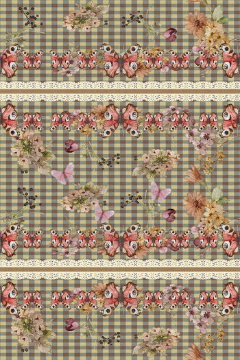 蝴蝶印花华亿平台图片