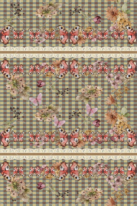 蝴蝶印花华亿平台图片