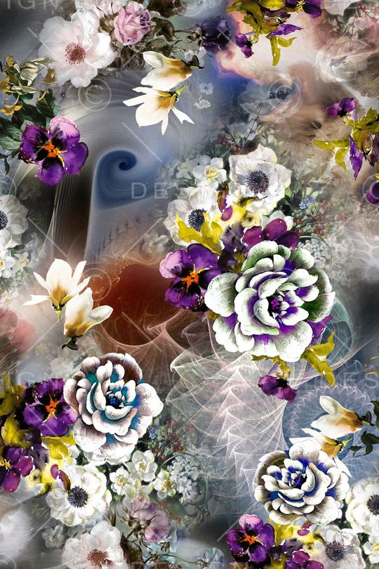 花朵印花华亿平台图片