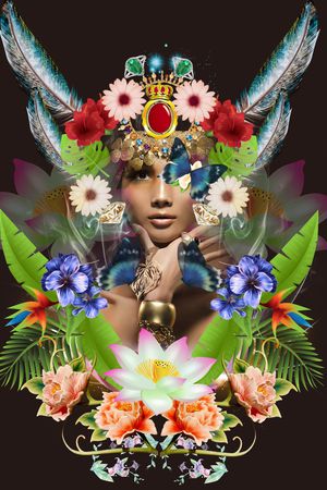 淑女印花华亿平台图片