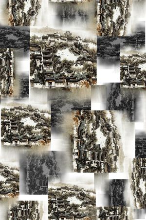 中国风印花华亿平台图片