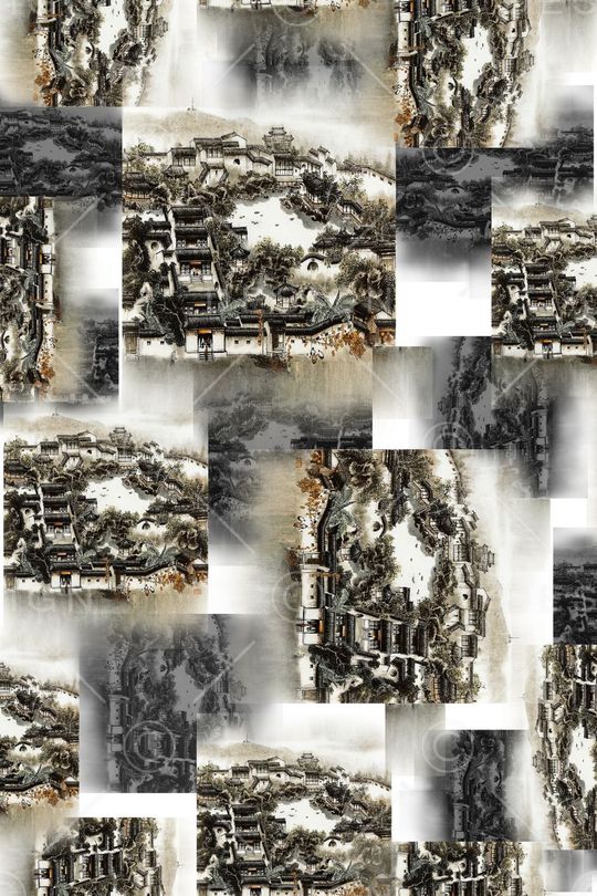 中国风印花华亿平台图片