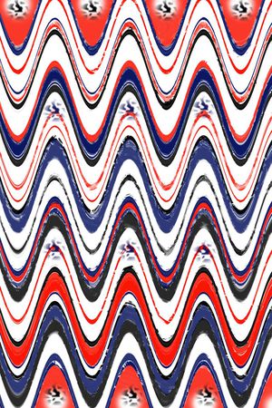 波浪条纹印花华亿平台图片