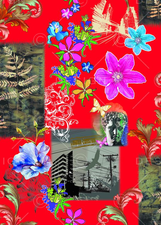 复古印花华亿平台图片