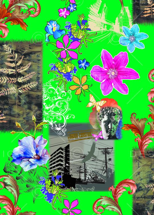 复古印花华亿平台图片