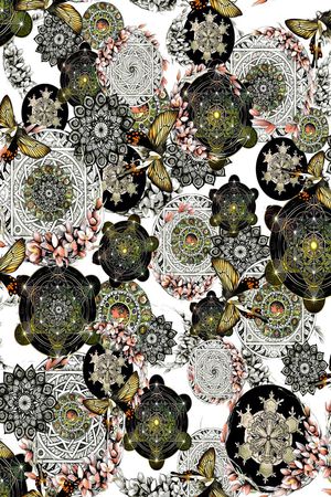 几何印花华亿平台图片