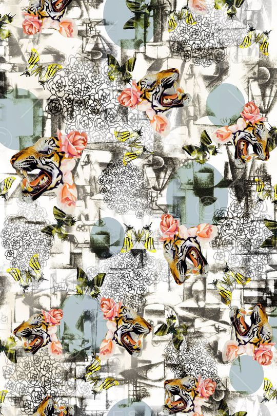 几何印花华亿平台图片