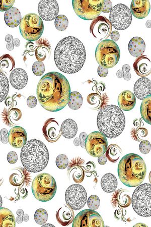 神话人物印花华亿平台图片