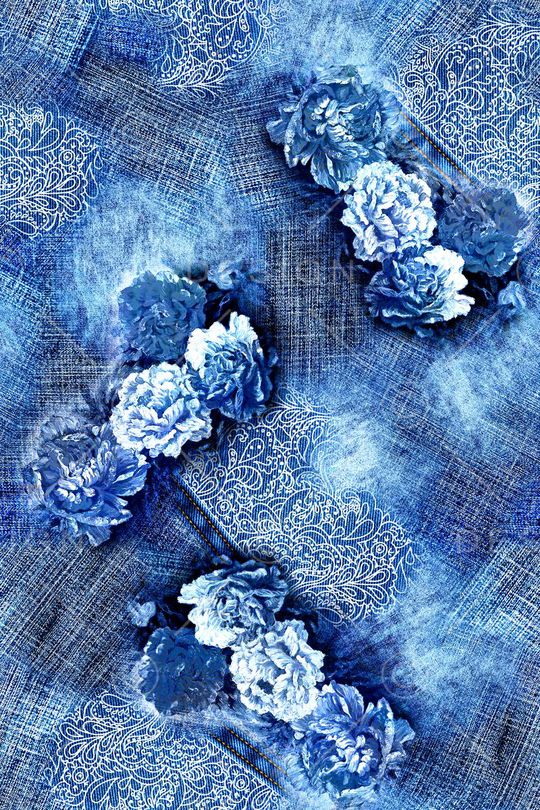 牛仔布印花华亿平台图片