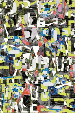 抽象几何印花华亿平台图片