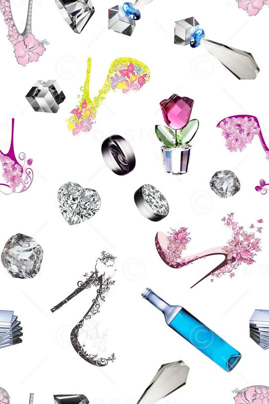 高跟鞋印花华亿平台图片