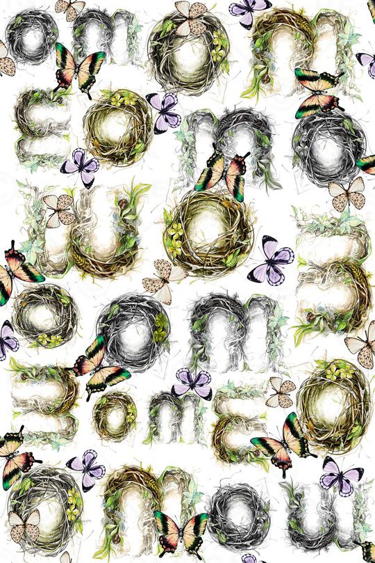 藤蔓印花华亿平台图片