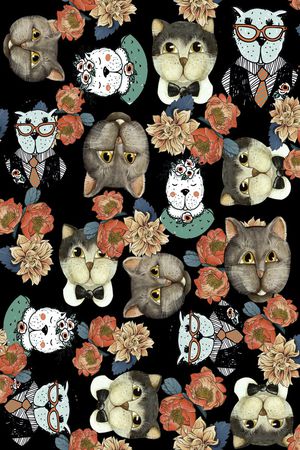 猫印花华亿平台图片