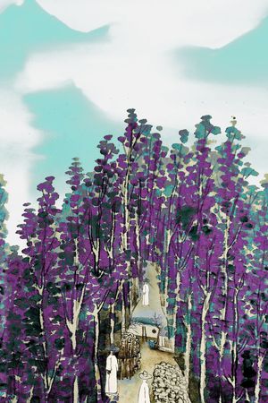 中国风印花华亿平台图片