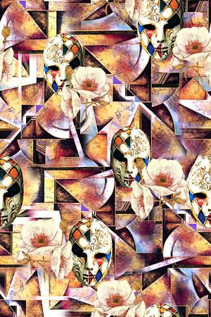 几何印花华亿平台图片