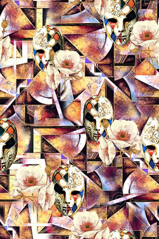 几何印花华亿平台图片