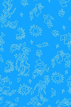 不规则几何印花华亿平台图片