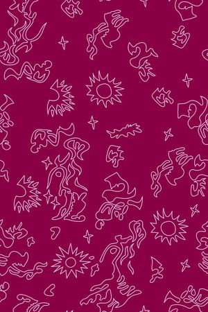 不规则几何印花华亿平台图片