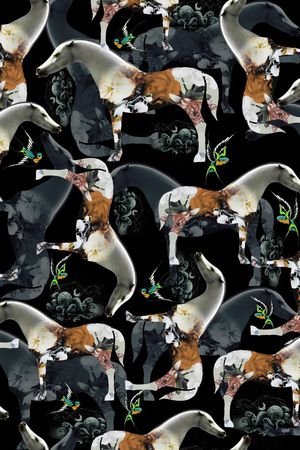 马踏飞燕印花华亿平台图片