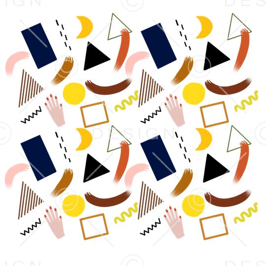 小方块印花华亿平台图片