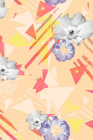 不规则几何印花华亿平台图片