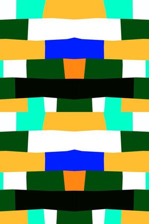 不规则几何印花华亿平台图片