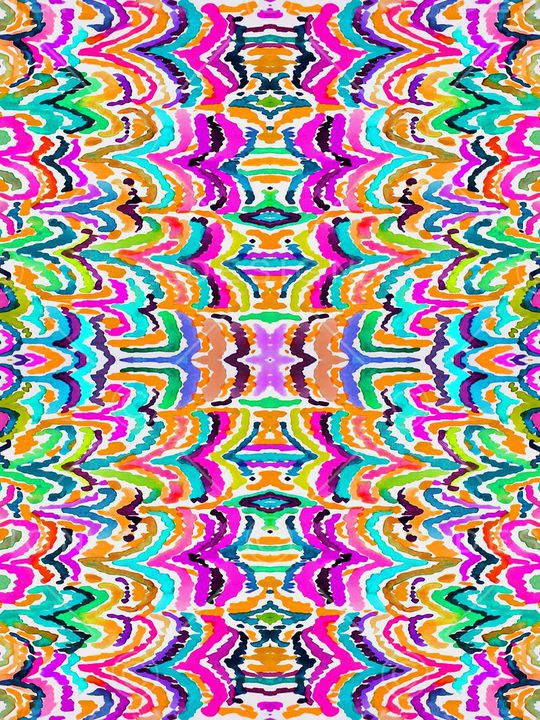 水彩色印花华亿平台图片