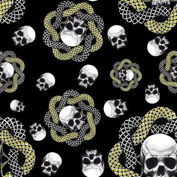 668212-骷颅头蛇黄