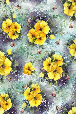 花朵印花华亿平台图片