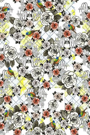 几何印花华亿平台图片