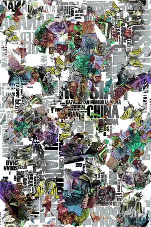 几何字母印花华亿平台图片