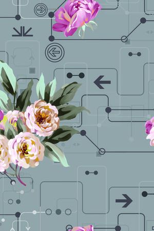 2017年女装新几何印花华亿平台图片