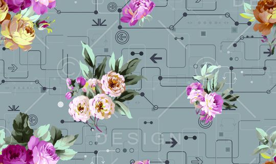 2017年女装新几何印花华亿平台图片