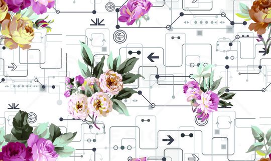 2017年女装新几何印花华亿平台图片