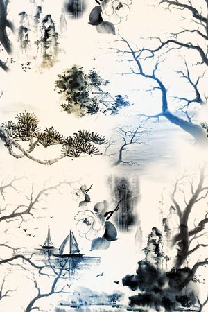 山水印花华亿平台图片