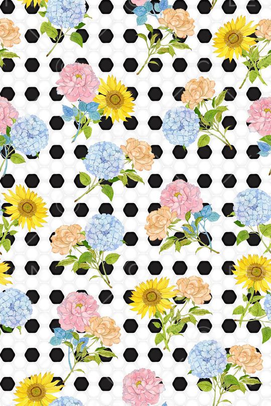 向日葵印花华亿平台图片