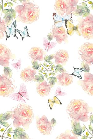 清新花卉印花华亿平台图片